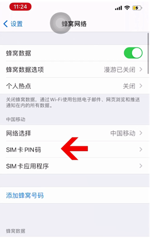 复兴苹果14维修网分享如何给iPhone14的SIM卡设置密码 