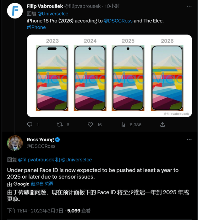 复兴苹果手机维修分享:屏下Face ID有什么优势？iPhone何时会有屏下Face ID？ 