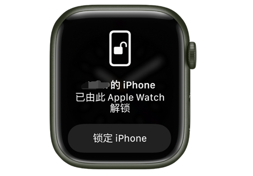 复兴苹果手机维修分享用 AppleWatch 解锁配备面容 ID 的 iPhone方法 