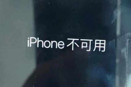 复兴苹果服务网点分享锁屏界面显示“iPhone 不可用”如何解决 