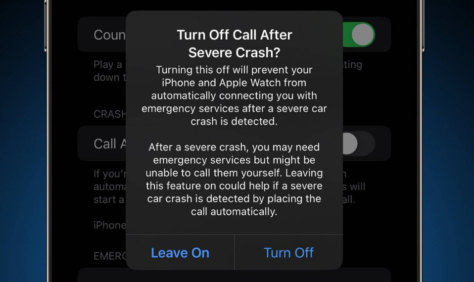 复兴苹果14维修分享 iPhone 14 和 Apple Watch 上关闭崩溃检测 