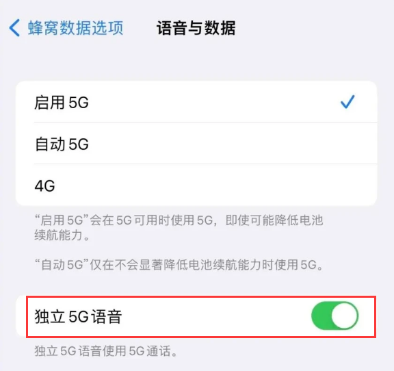 复兴苹果14维修分享iPhone 14 Pro如何开启VoNR 