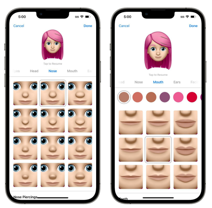 复兴苹果手机维修分享​iOS 16中的拟我表情有了哪些变化和升级 