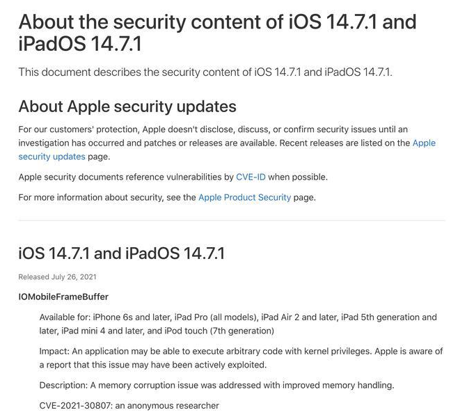 复兴苹果手机维修分享iOS 14.7.1 正式版更新内容及升级方法 